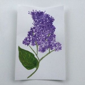 Lilac Watercolor Original Painting